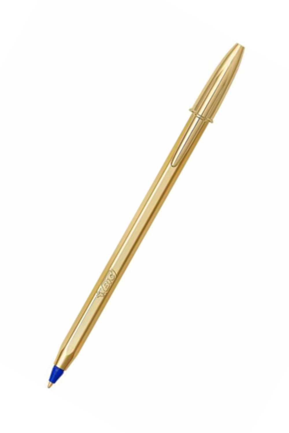 Bic Στυλό Ballpoint 1.0mm με Μπλε Mελάνι Cristal Original Shine Χρυσό