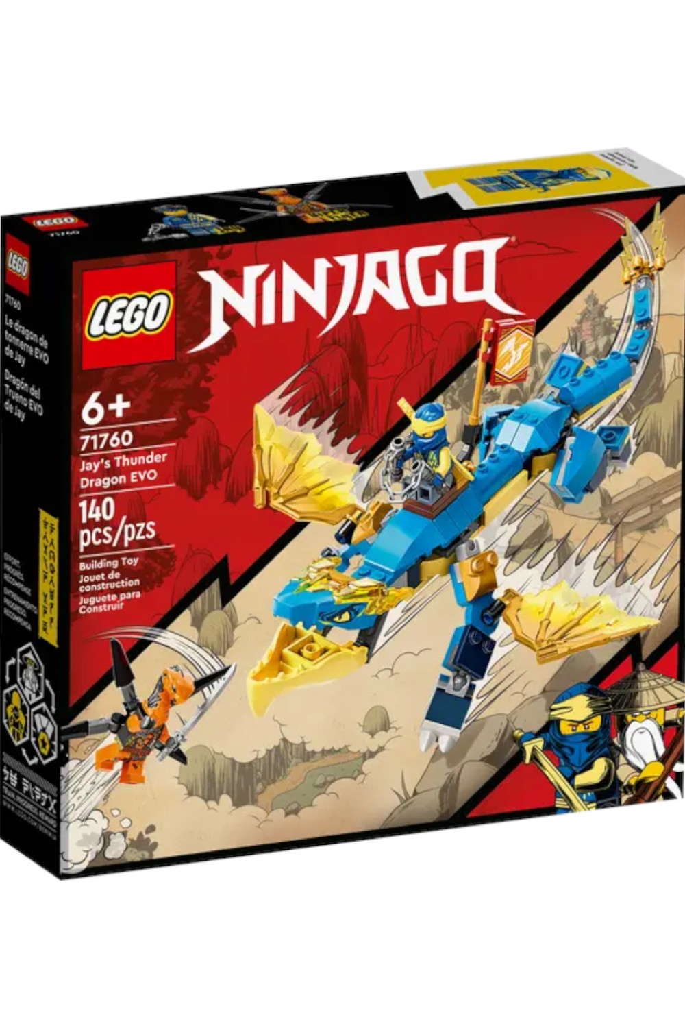 Lego Ninjago: Jay's Thunder Dragon EVO 140 Κομμάτια 71760