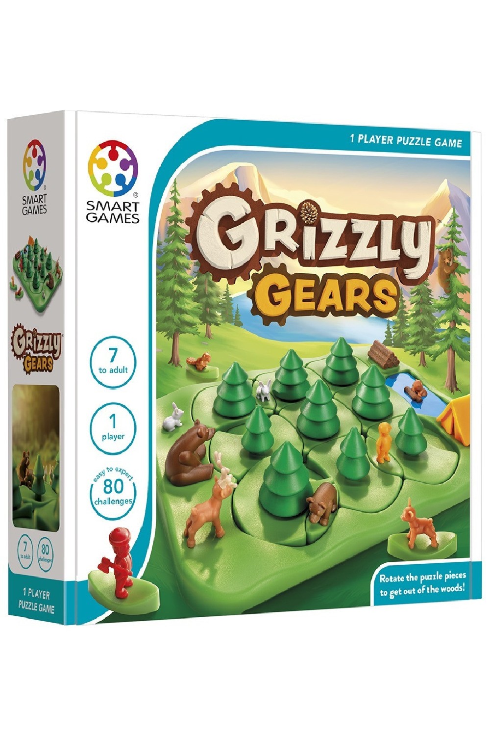 Smart Games Επιτραπέζιο Παιχνίδι Grizzly Gears για 1 Παίκτη 7+ Ετών 152445