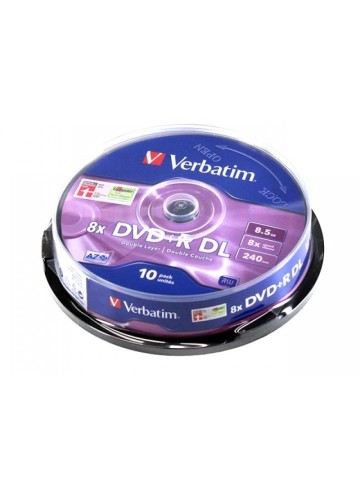 DVD+R double layer Verbatim 8x 8.5GB cake box 10 τεμ.